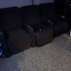 Theatre Seating Recliners ( Set Of 3)