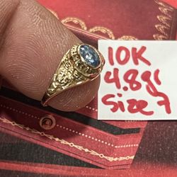 10K Solid Gold Wedding Ring 4.8Gr Size 7