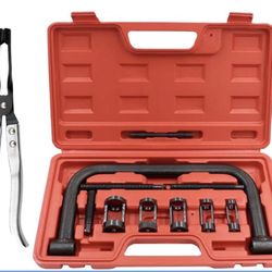 Valve Spring Compressor,with 11Pcs Valve Spring X)316)
