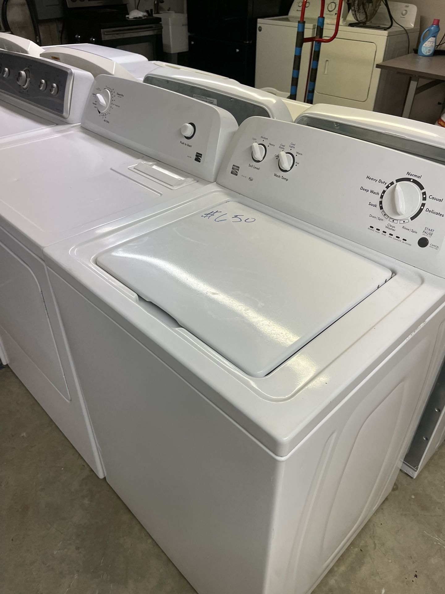 Kenmore washer and dryer