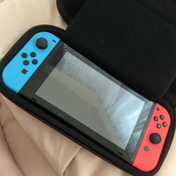 Nintendo Switch With Case And A Game Included 