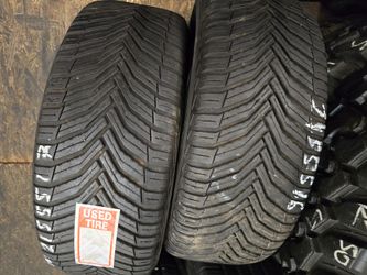 2 Tires 215 55 17 Michelin Crossclimate 90 % Tread Dot 4422