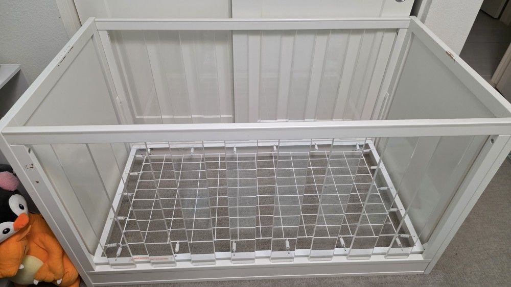$120 Pottery Barn Acrylic Convertible Crib 