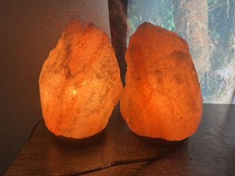 2 Himalayan Salt Lamps 
