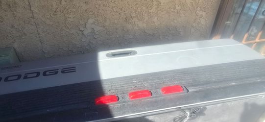 Dodge Truck Tailgate with Red Marker Lights