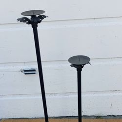 Vintage Metal Candle Holders