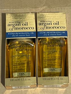2 OGX Ogx Extra Strength Renewing + Argan Oil Of Morocco Penetrating Hair Oil Treatment, 3.3 Oz, 3.3 fluid_ounces