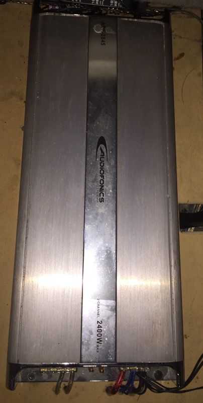 AudioFonics 2400 Watt Max 2 Channel Bridgeable Car Audio Amplifier