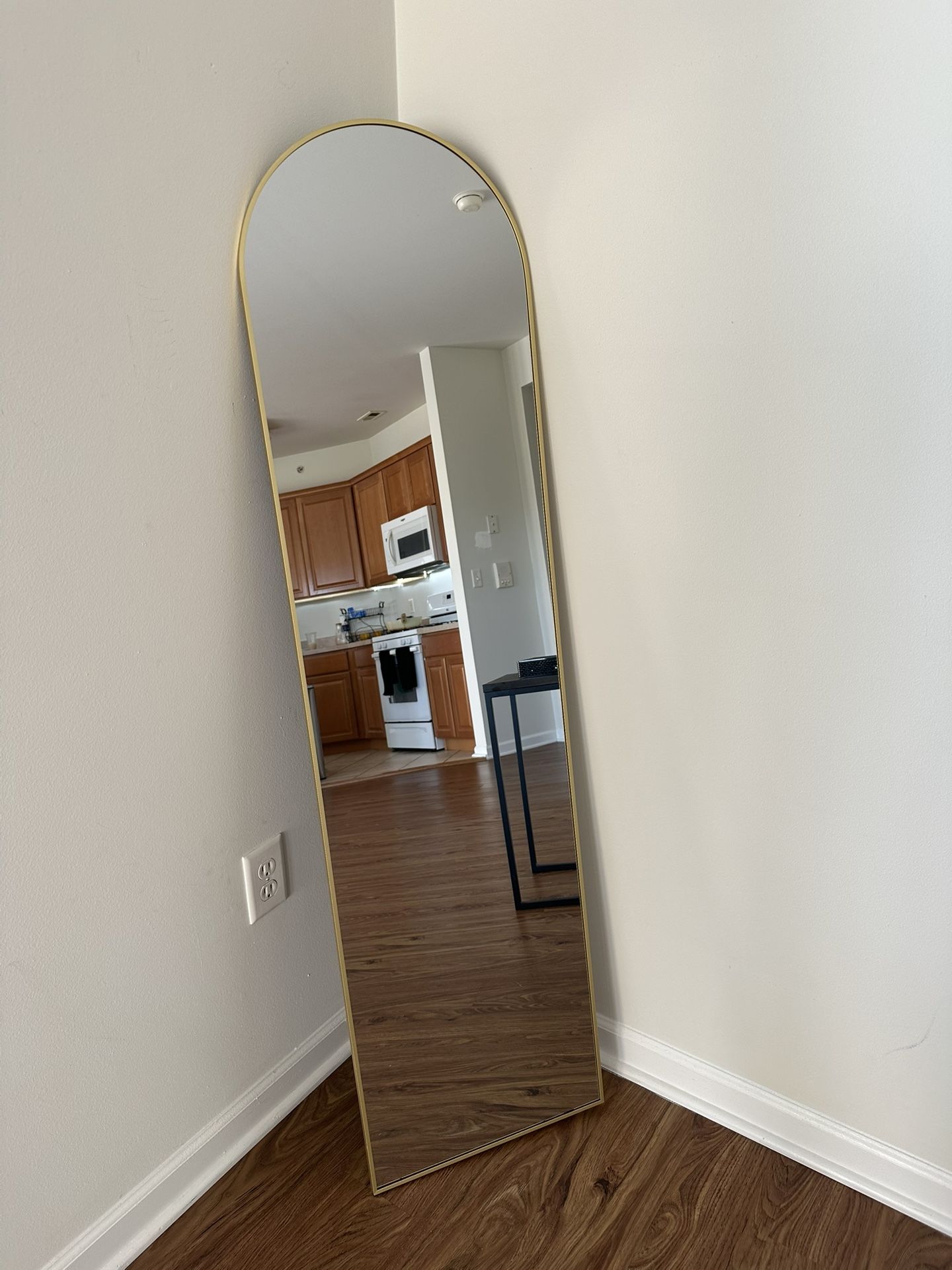 Arched Full Length Mirror Gold
