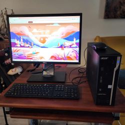 Acer Veriton X2640G Desktop Intel Core  i3 6100 3.2GHz  8GB RAM  120GB SSD  Win 10 Pro. Microsoft office installed.  Ethernet connection.  Nothing wro