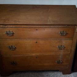 Antique desk/3 drawer desk/dropleaf desk/secretary desk