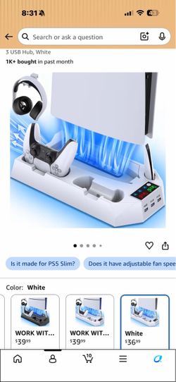 PS5 Cooling and Charging Stand