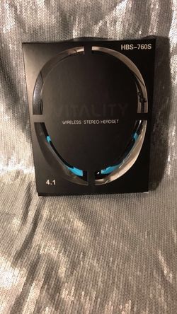 Wireless Bluetooth Headset (Black/Blue)