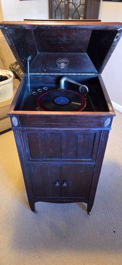 Antique Columbia Grafonola Record Player