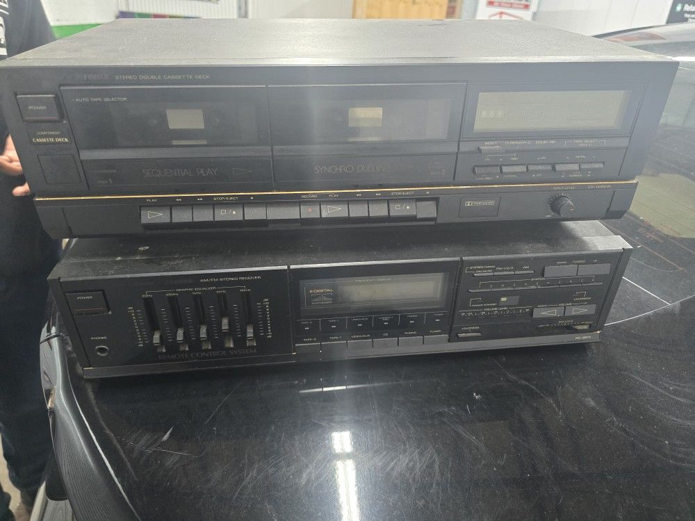 VTG Fisher CR-W881 Studio Standard Stereo Double Cassette Deck Player