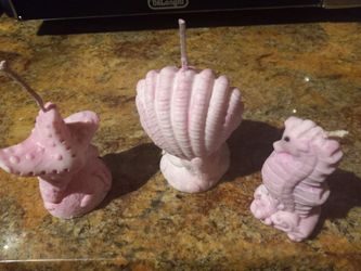 Ocean-Themed Decorative Candle Set