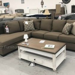 L SHAPED 2 PIECES SECTIONAL COUCH SAME DAY DELIVERY
