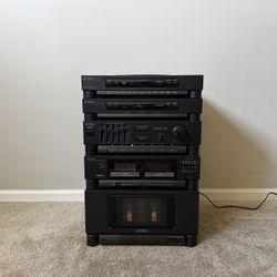 Optimus Home Stereo Amplifier Cassette Deck CD Player Tuner Receiver