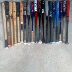 BASEBALL BATS /Wood/Metal  32-33"