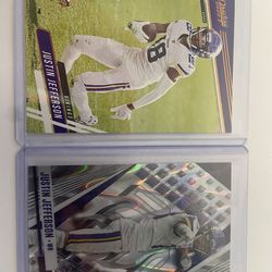 Justin Jefferson 2 card lot (1 Rookie) - $10
