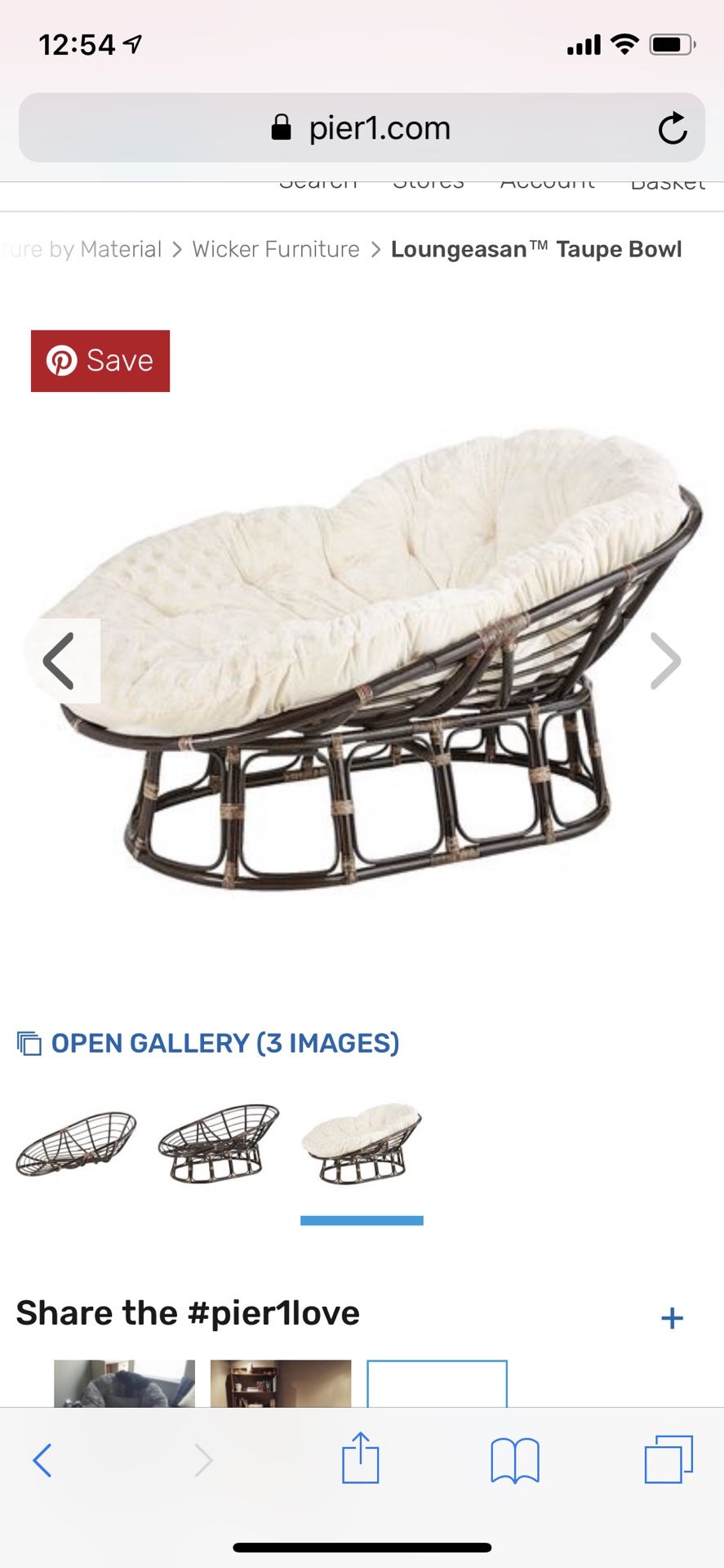 Pier 1 Loungesan / papasan couch