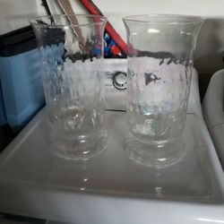 TALL GLASS FLOWER VASE