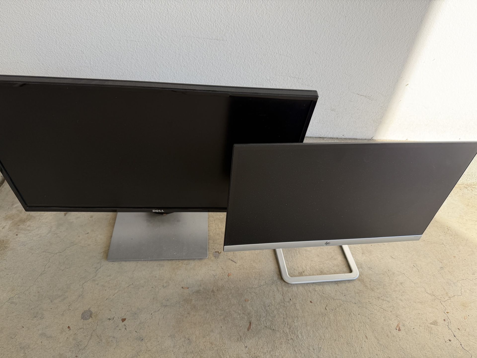Two Computer Monitors
