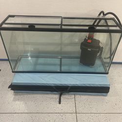  55 gallon aquarium with top plus fluval 307 canister filter
