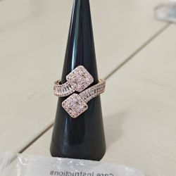 BP Ring. Rose Gold Diamond CZ!! Gorgeous. 