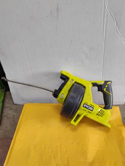 Ryobi ONE+ 18V cordless drain auger, model P4001 .