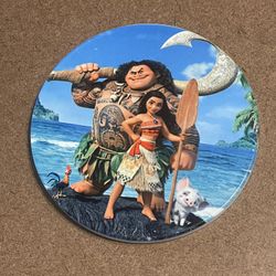 Moana And Maui Round Ceramic Coaster