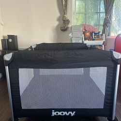 Free Joovy Room² Large Portable Playpen for Babies and Toddlers