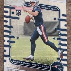 2024 Panini Absolute Drake Maye Silver Rookie Card RC #103 New England Patriots 