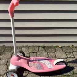 Radio Flyer Lean ‘N Glide Pink Scooter – 3-Wheel Kids Scooter
