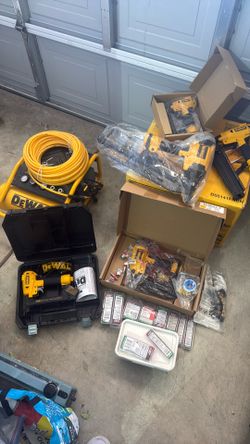 DeWalt heavy duty, finish nail and framing gone