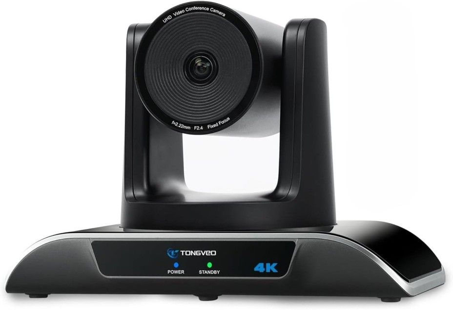 4K PTZ Camera with AI-Powered Auto-Tracking 5X Digital Zoom 120-Degree Wide-Angle PTZ Webcam