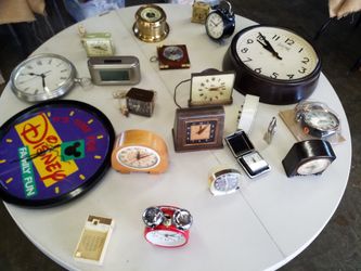 Assorted vintage clocks $125 For All