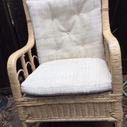 Antique Wicker Rocking Chair
