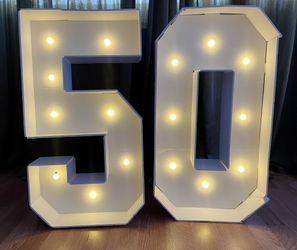 #5 #0 Marquee Numbers ($25 each)