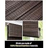 UNISHADES Cordless Bamboo Roman Shades — 28.5x64 Espresso