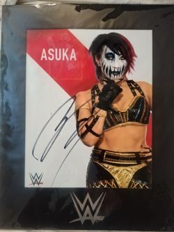 WWE ASUKA SIGNED 8 by 12 picture Wrestling Monday Night Raw Friday Night Smackdown