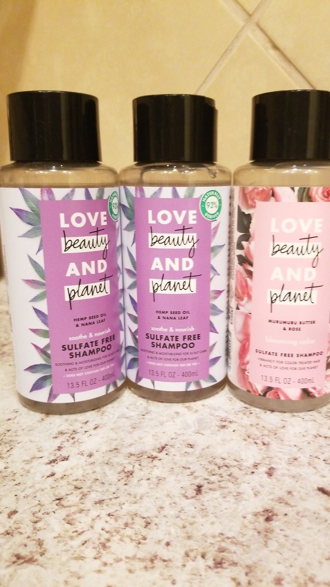 Love, beauty and planet shampoo