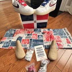 USED Nike Air Force One 1 De Lo Mio ‘07 Dominican Republic Size Men’s 12 BQ8448 100