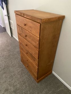 Wood 6Drawer Chest Dresser