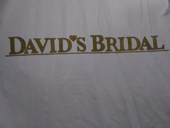 Beautiful David's Bridal wedding dress strapless