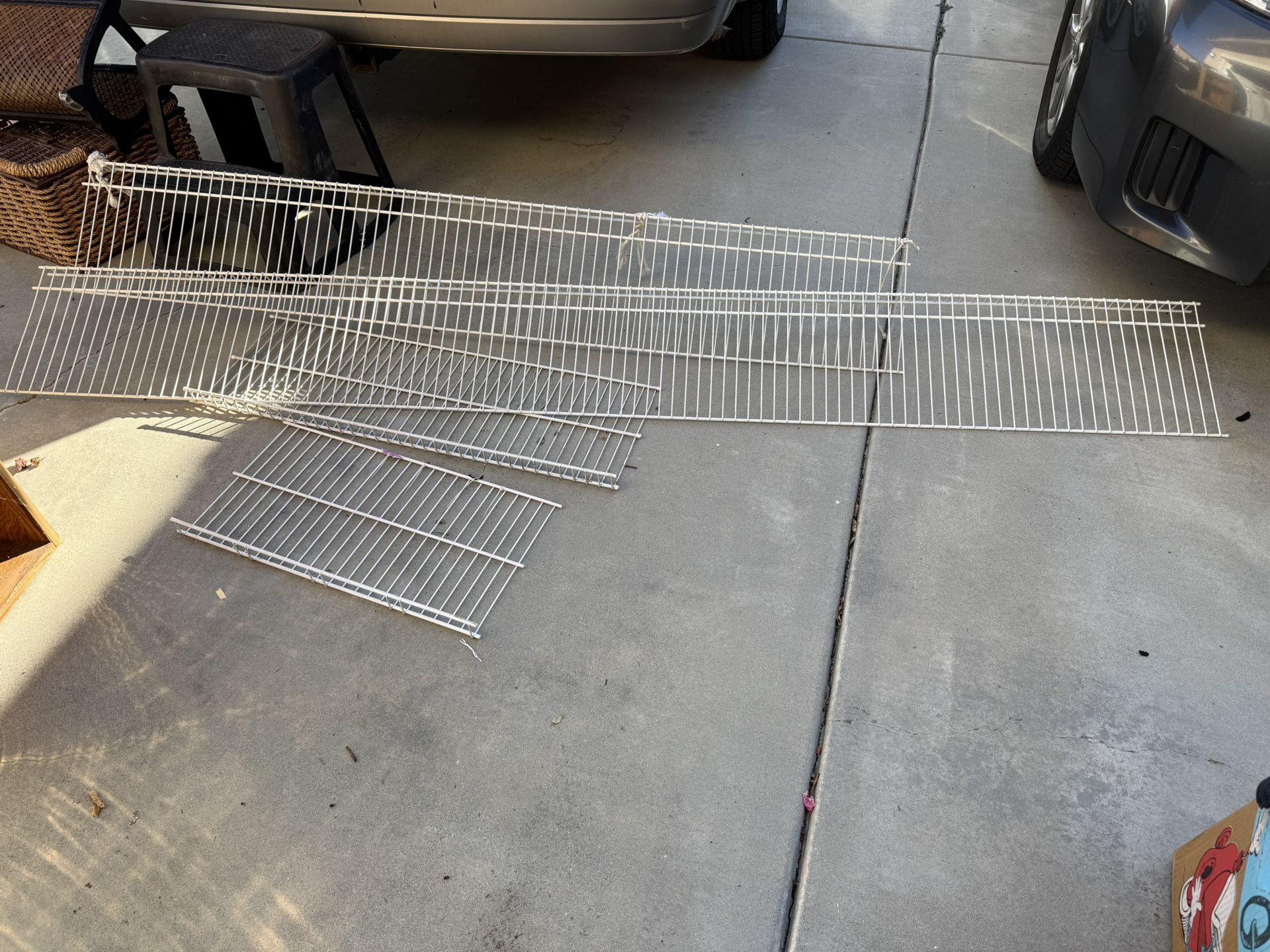 FREE Wire Shelves 2’, 3’, 6’, 8’