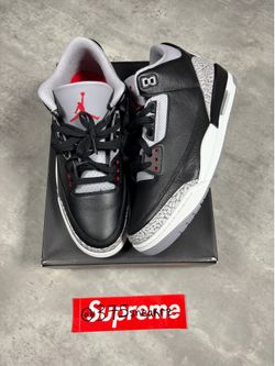 Jordan 3 Black Cement size 11 men