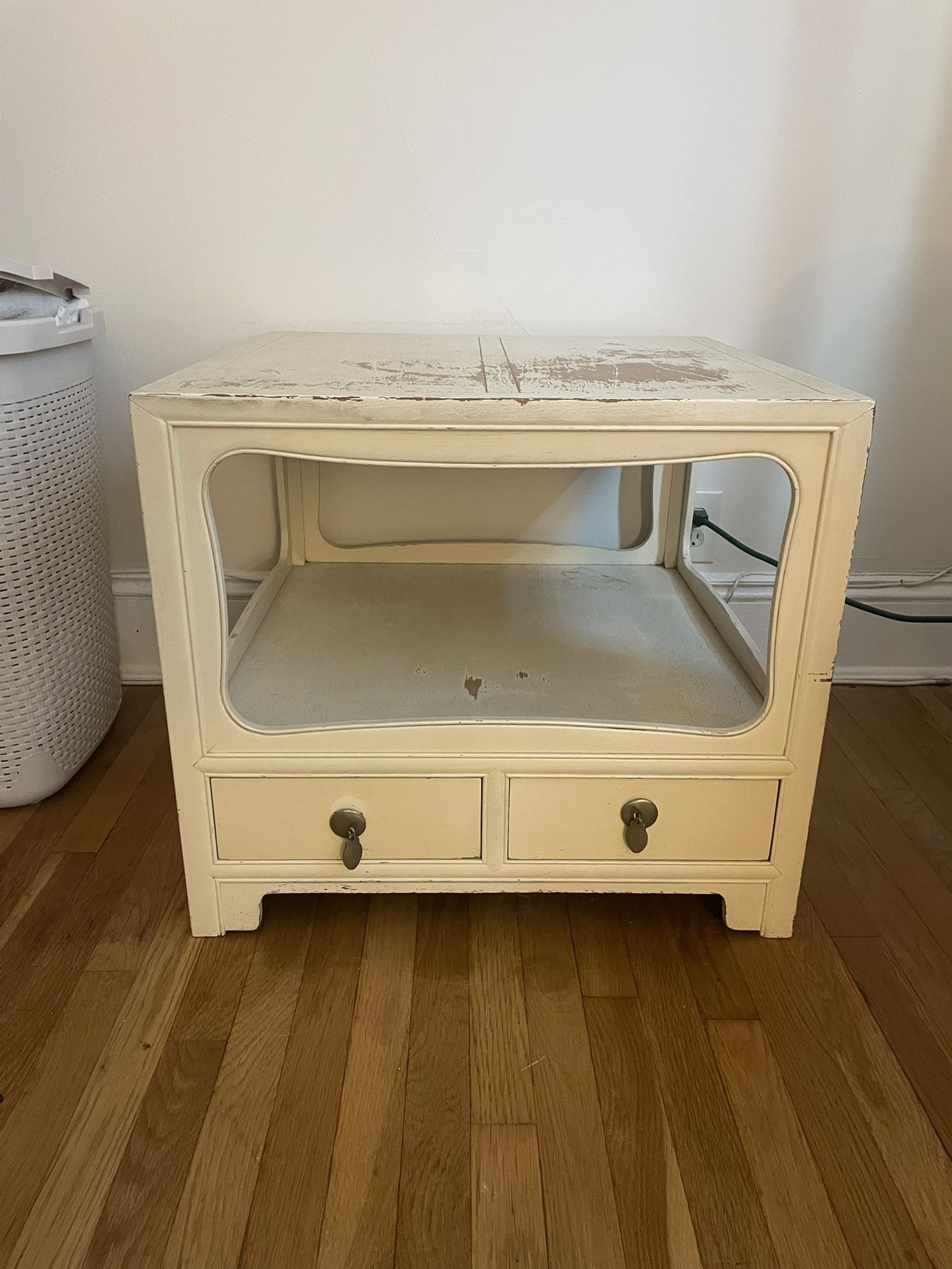Cream Colored Side Table