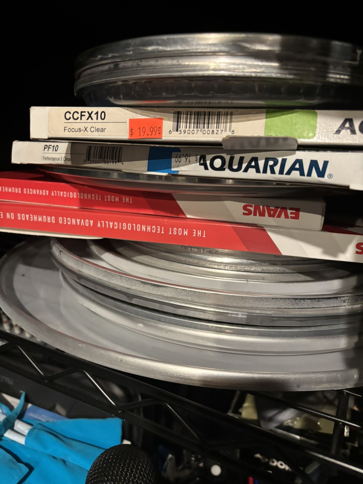 Brand New Drum Heads Evan’s, Aquarian, Remo