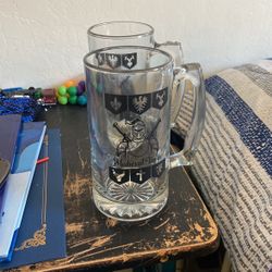 Medieval Times Large Glass Cup